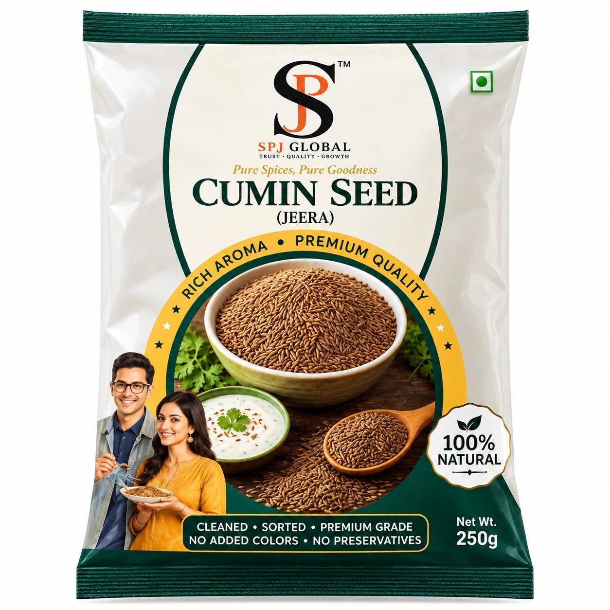 Cumin Seed (Jeera) | 1kg | Pack Of 4